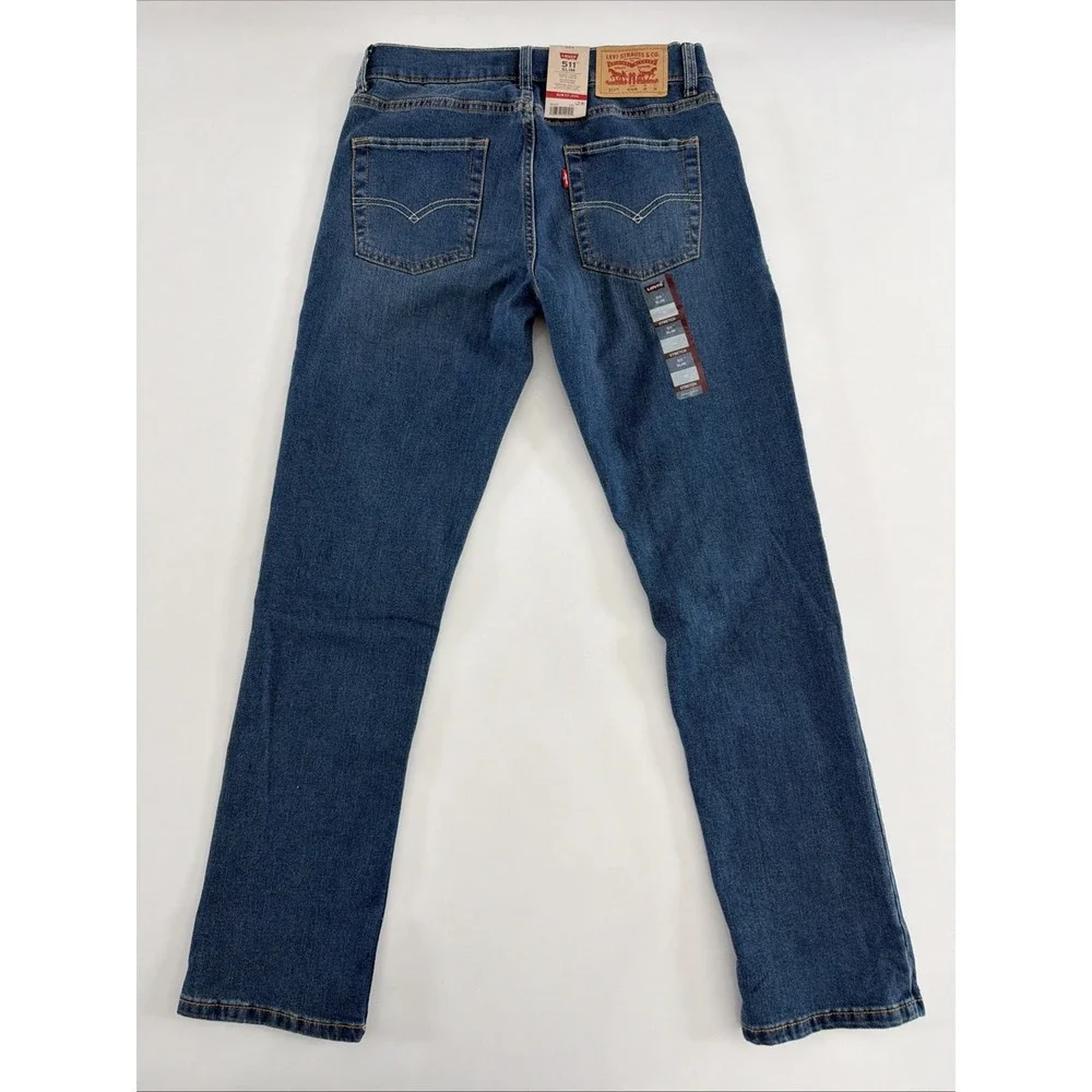Levi's 511 Slim Boys Jeans Size 16 Slim 26x30 Stretch Denim New With Tags